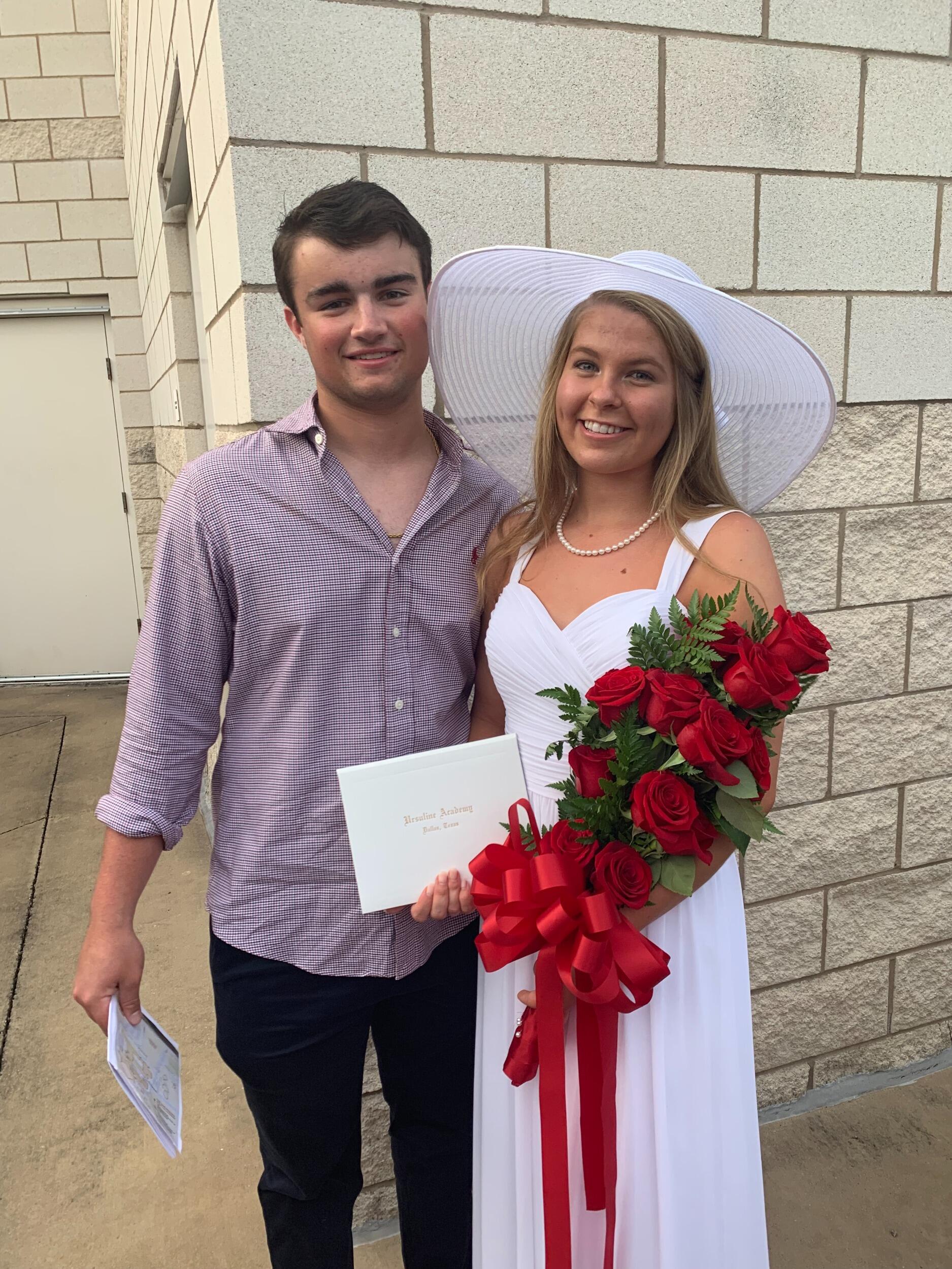 Nearly 4 years and a blink of an eye later, Jesuit and Ursuline graduation weekend rolled around. What better time to start dating your best friend than high school graduation weekend, 3 months before shipping off to colleges 1,132 miles apart? Just two kids, no idea what they were doing, and how this would work, but thankfully God did. 