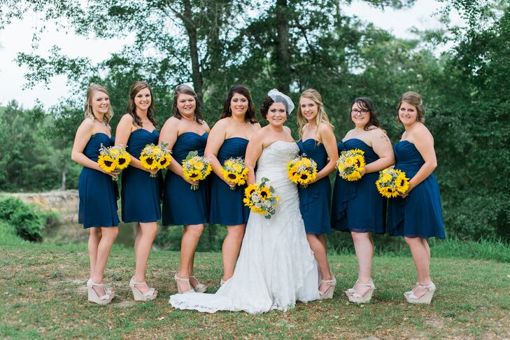 david's bridal sunflower