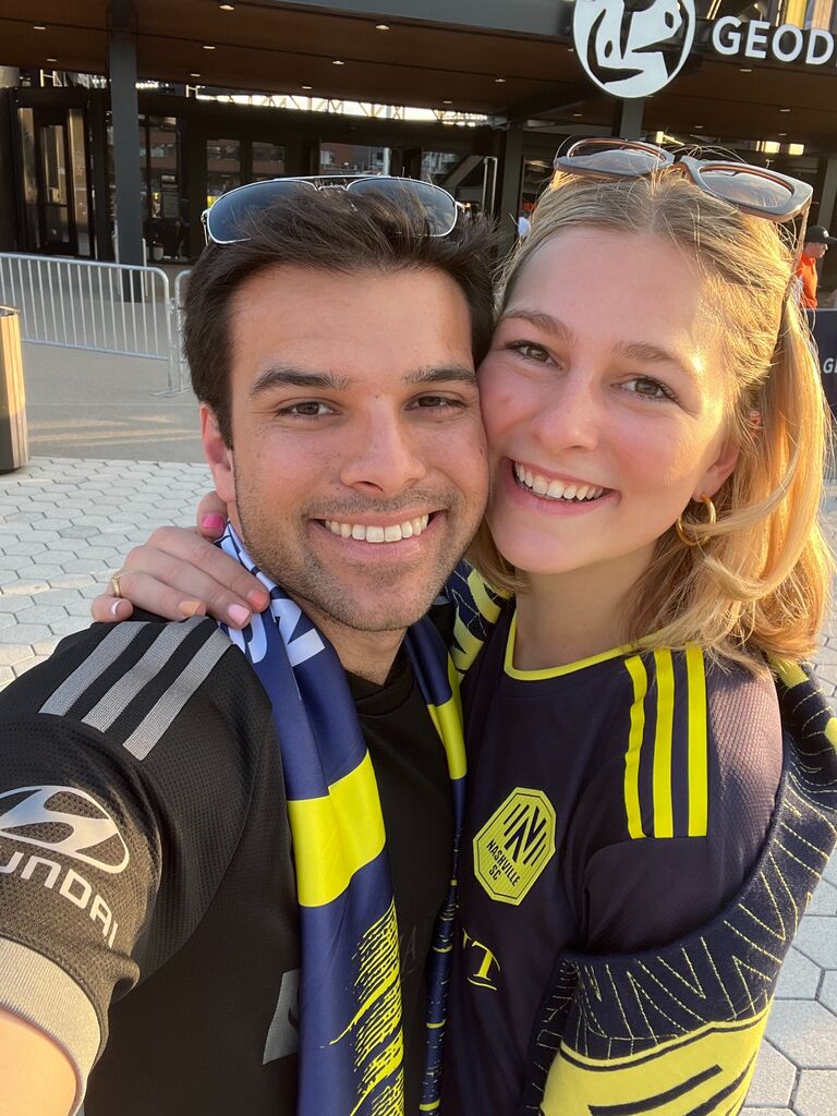We love soccer dates cheering on NSC together!
