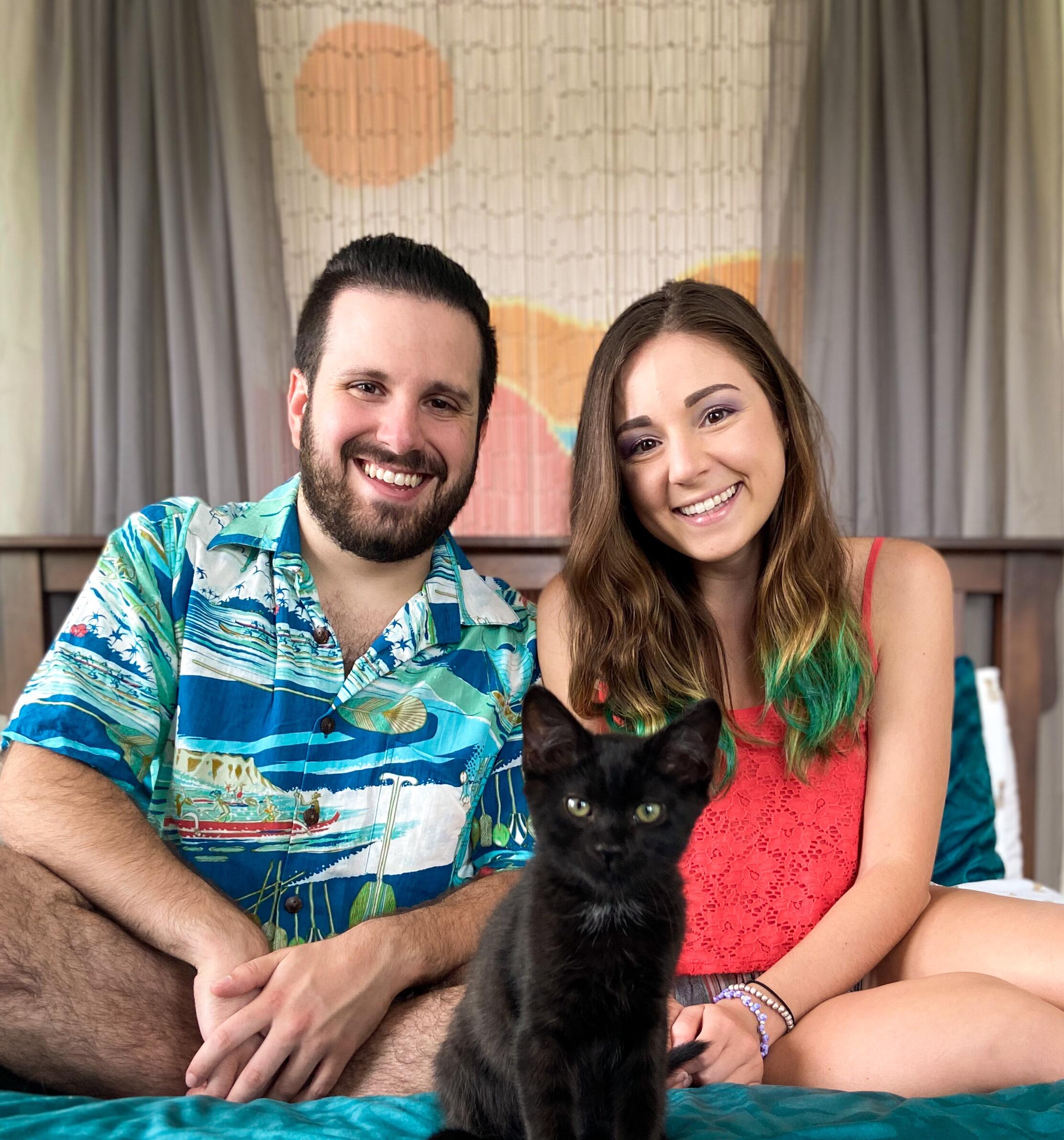 Dave and Nicole adopted their son, Mischief.