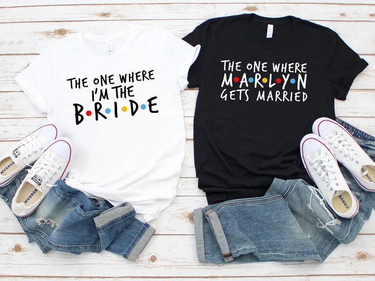 Friends bachelorette party shirt The One Where They Get Married
