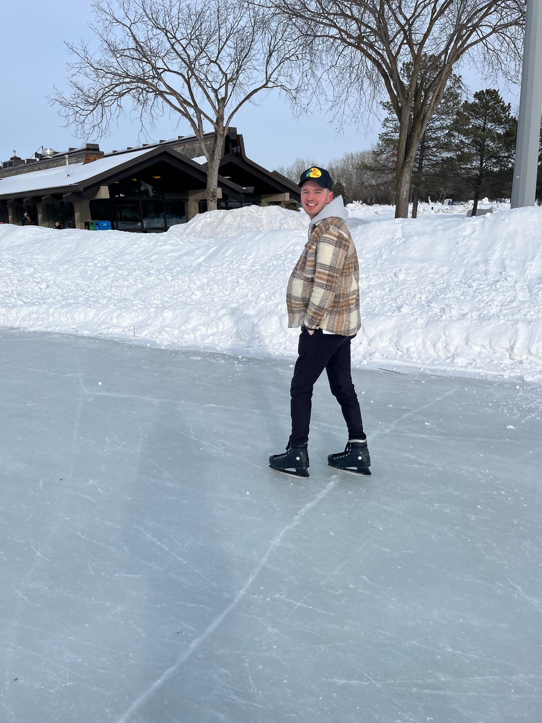 Drew's first time visiting Edmonton 