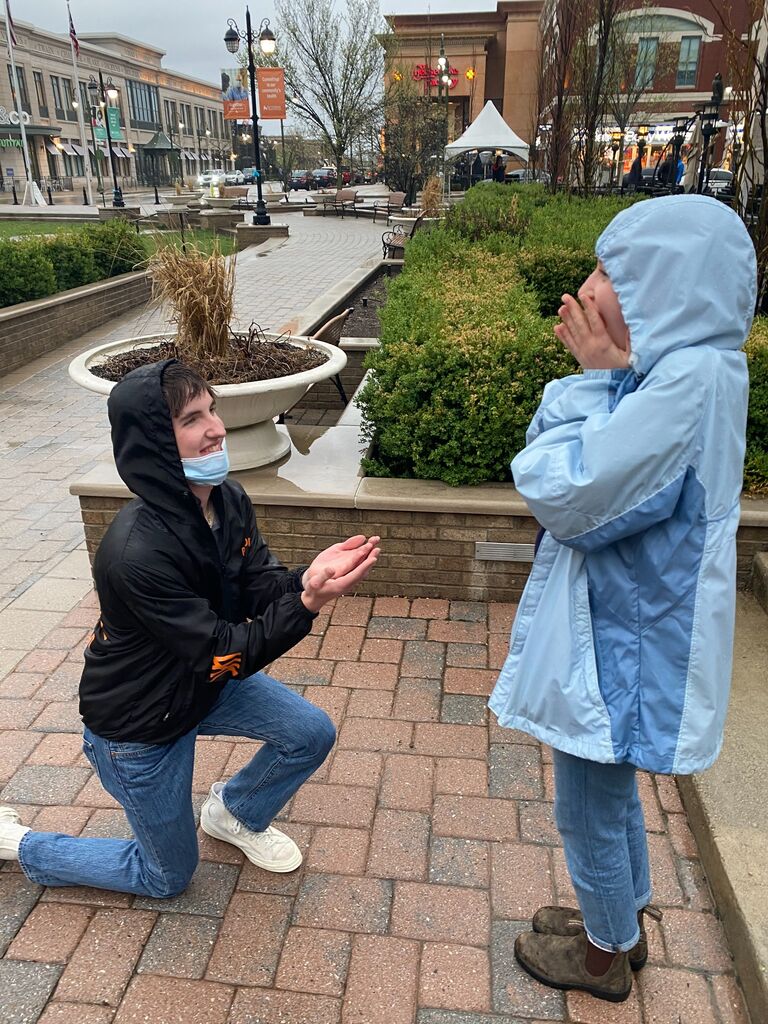 For our first date, we went on a photo scavenger hunt pick-a-date
