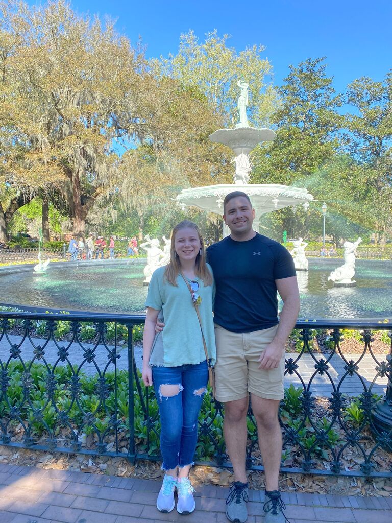 St. Patricks Day in Savannah! Katie and Caleb spent most of their time eating shrimp and grits, visiting art galleries, riding riverboats, and walking though gardens.