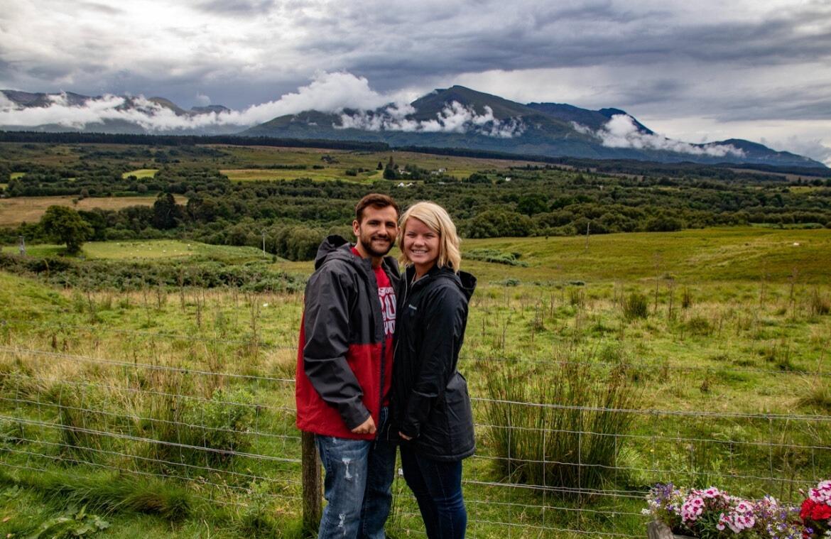 Traveled to Scotland for our first international trip together!