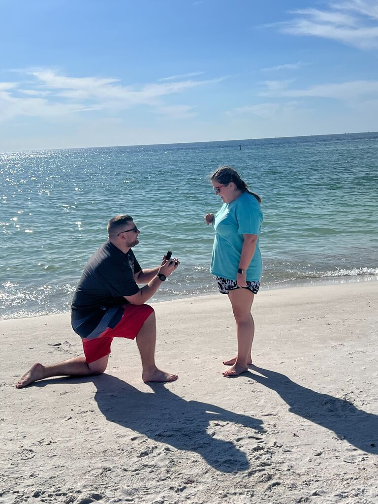 Anna Maria Island - He asked, and she said yes!