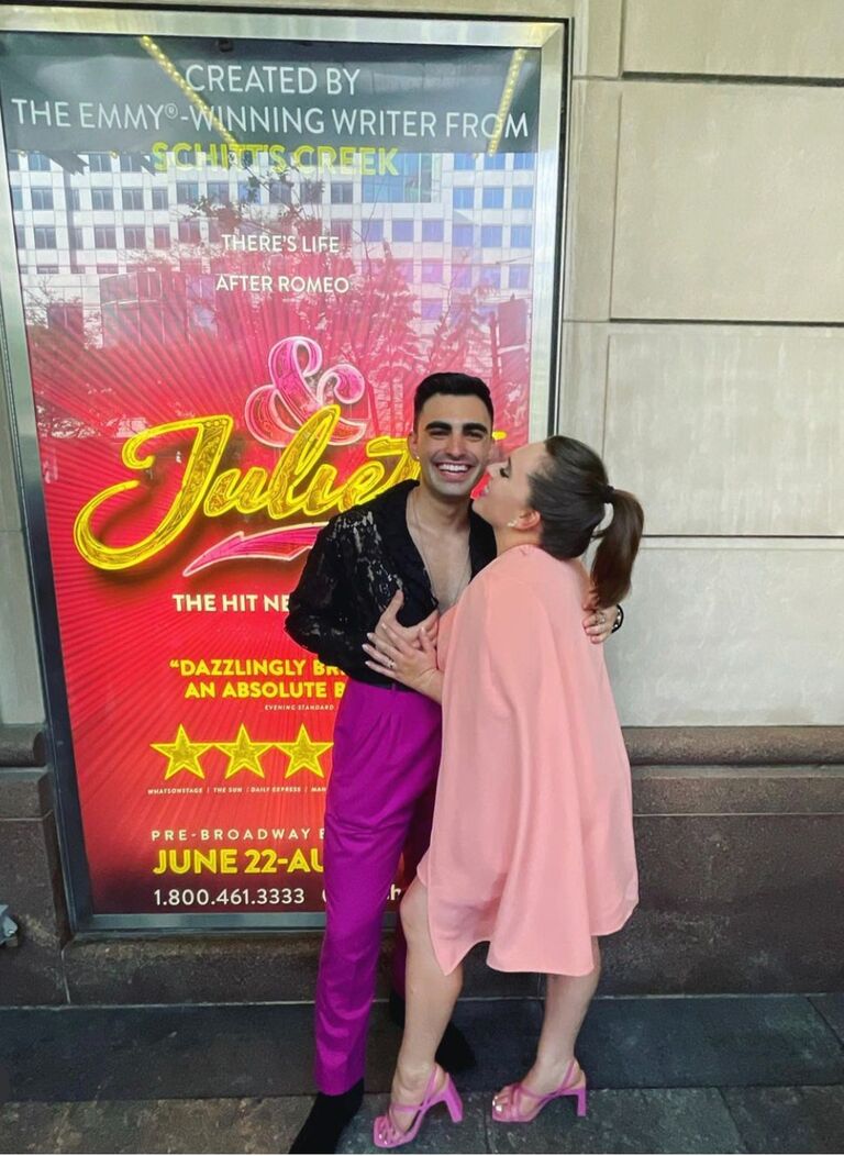 In 2022 Dan booked the Broadway bound &Juliet. Immediately, they decided to move to Canada together for the summer for the out-of-town run. While there, Shelly went to Paris and explored her own career path. Then it was back to NYC where Dan was headed to Broadway!