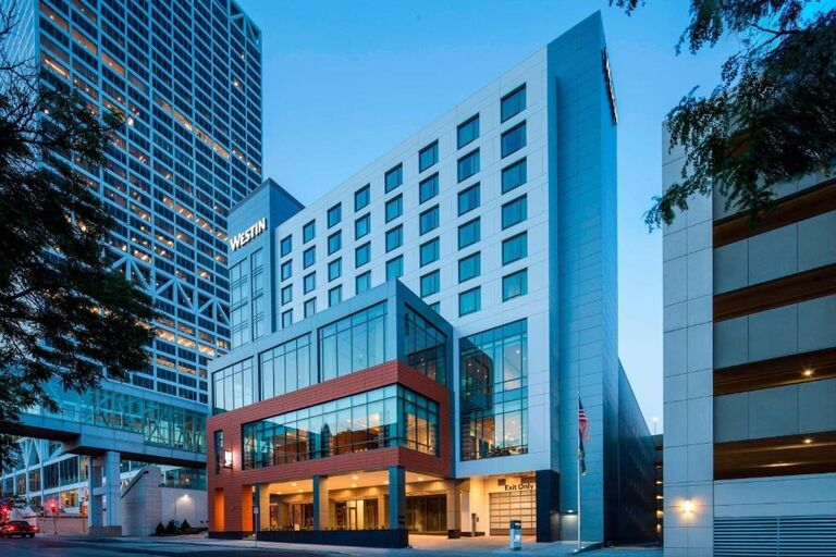 Ceremony begins at 4:00 PM at The Westin Milwaukee

Address: 550 N Van Buren St, Milwaukee, WI 53202

Guests are welcome to arrive as early as 3:30 PM
