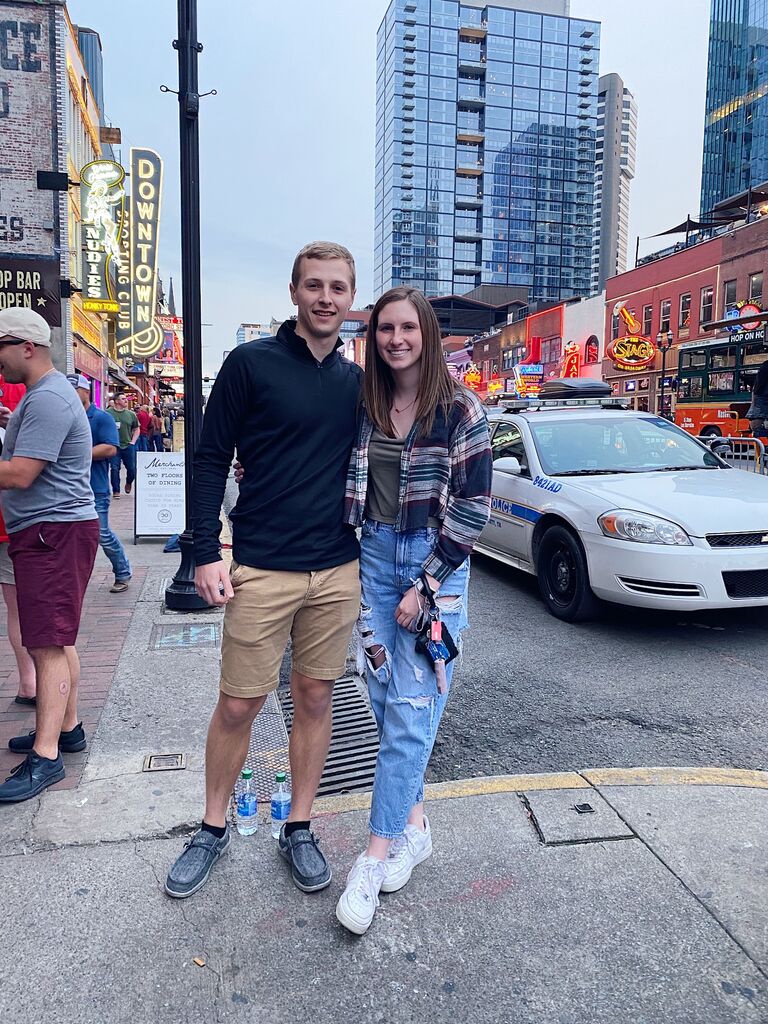 Ethan's fraternity formals in Nashville, TN! One of the many trips here. 