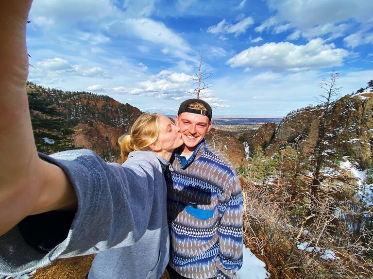 One of the many hikes during one of the many weekend trips to Colorado. Amazing that Maddie had time to study for her nursing degree!