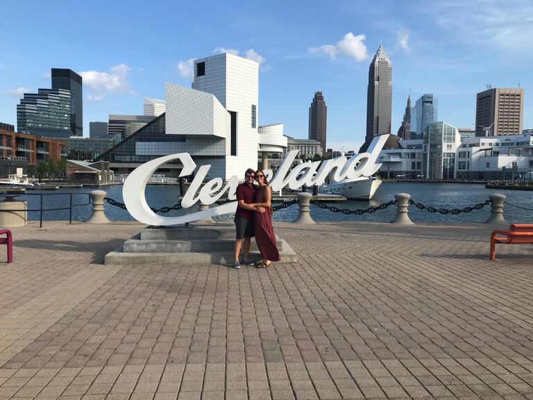 Cruising around downtown Cleveland on the Good Time Three. 