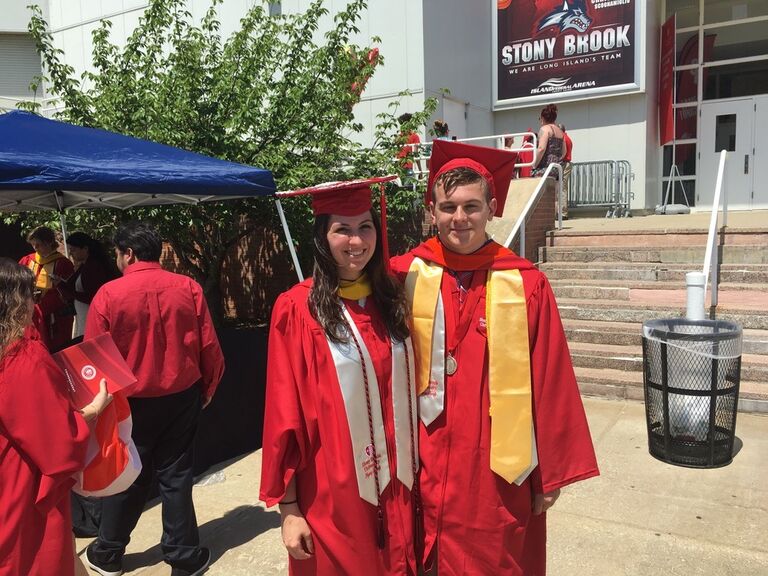 We graduate college at Stony Brook University!