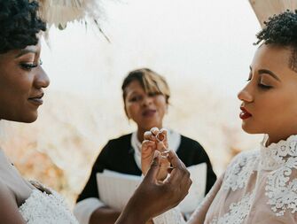 wedding officiant ring exchange