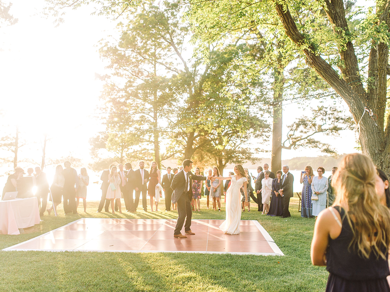 Wedding reception dance floor