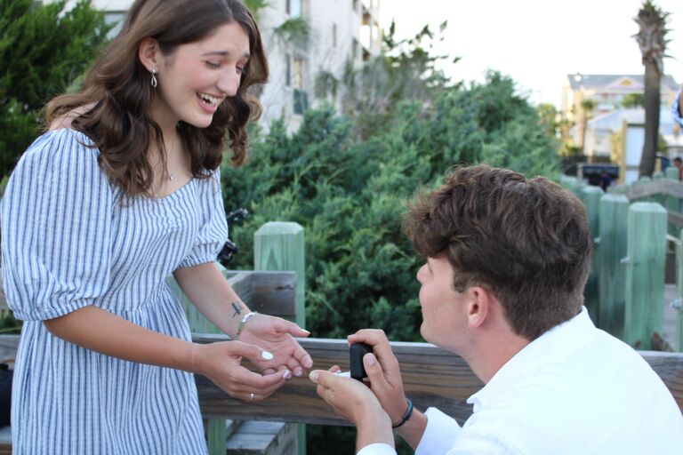 Josh proposes to Madi down at Myrtle Beach! One of the best days of my life! ~ Madi
