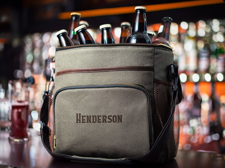 Personalized cooler bag groomsman gift