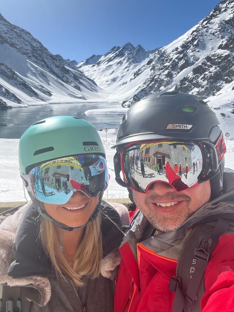 Summer skiing in Portillo