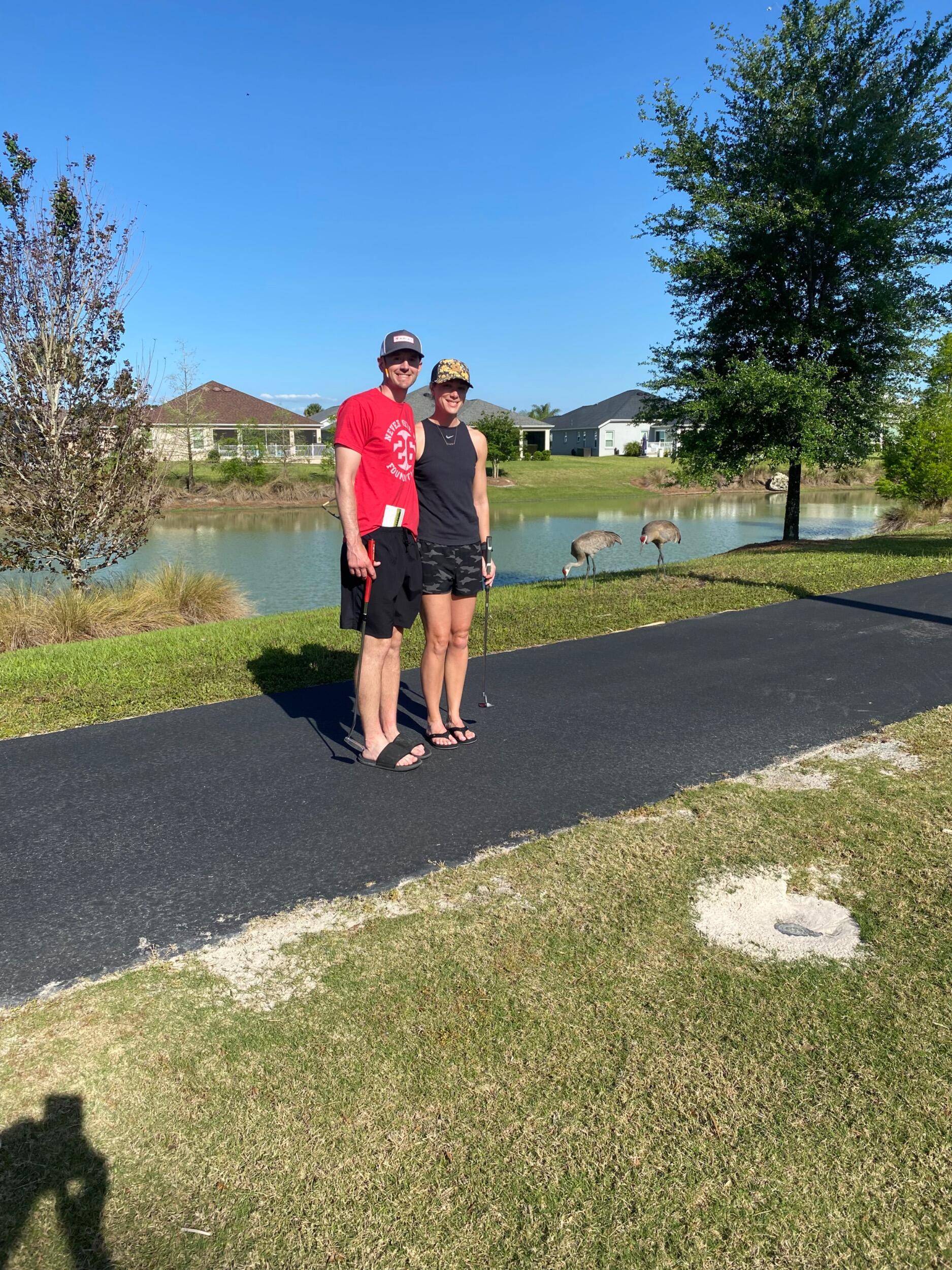 Spring Break in Florida. Playing putt putt and checking out the gators. 