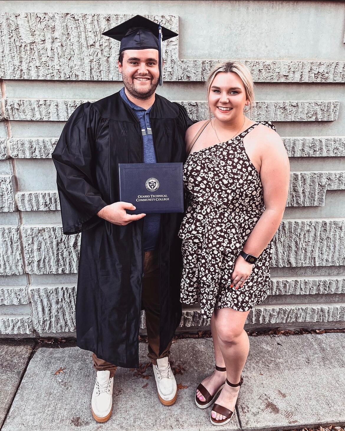 Zach's college graduation ceremony