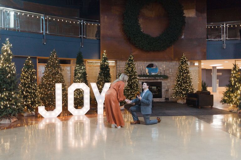 A few short weeks later, on December 18th, 2022, Connor proposed in the same spot where we went on our first date. (Fun fact: God gave Connor the proposal date in a dream.)