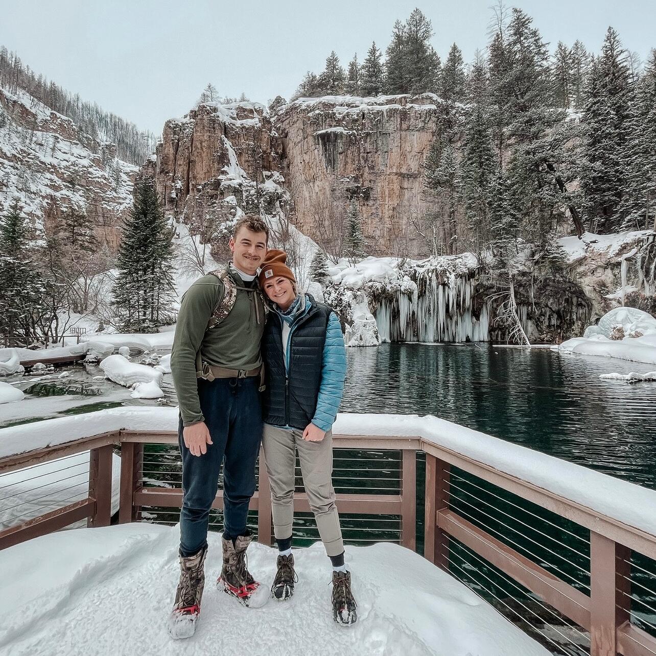 Winter hike in Glenwood Springs, Colorado