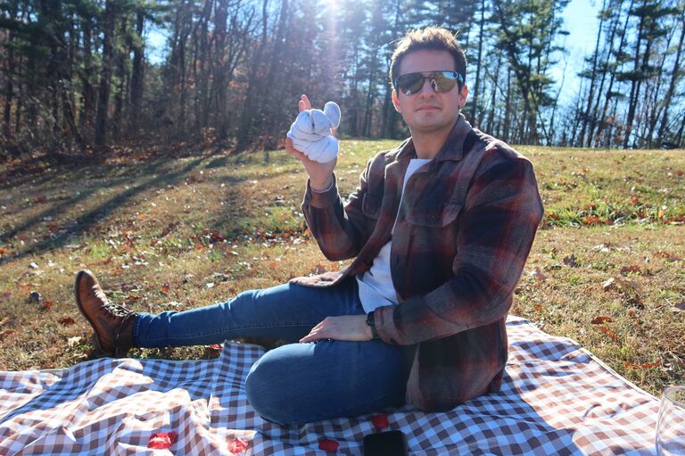 The infamous sock. if you know, you know. and if you don't, go check out 'Our Story'
