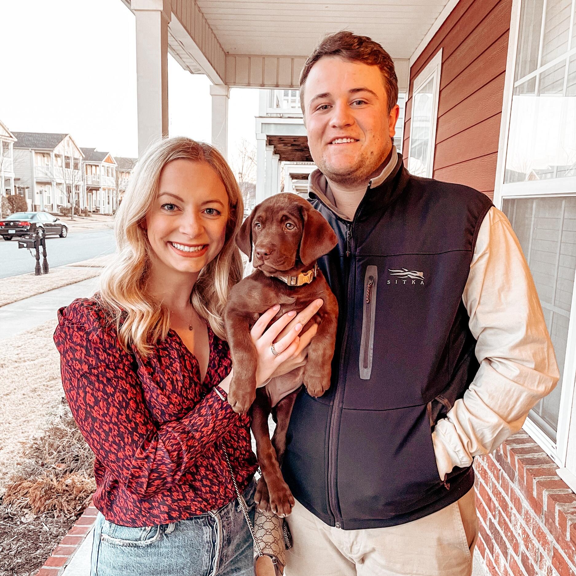 We brought home our sweet Charlie Beth  and became dog parents!