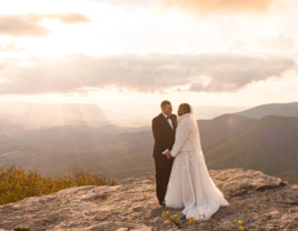 Mountain Lake Lodge winter wedding venue in Virginia