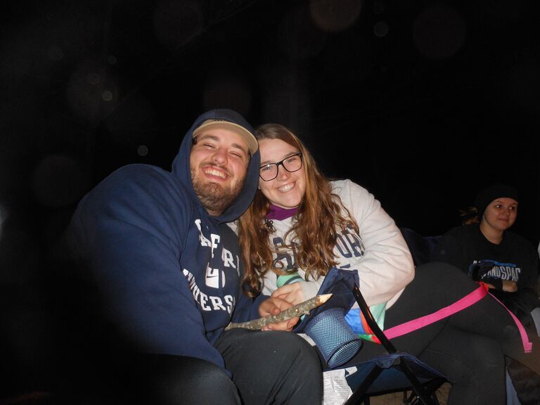 For Carrie's last semester we took a camping class together and Max went camping for the first time. 