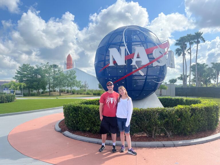 Checking out the Air and Space Museum in Cape Canaveral, FL