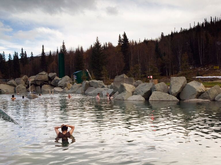 Head to Alaska's hot springs for your birthday trip