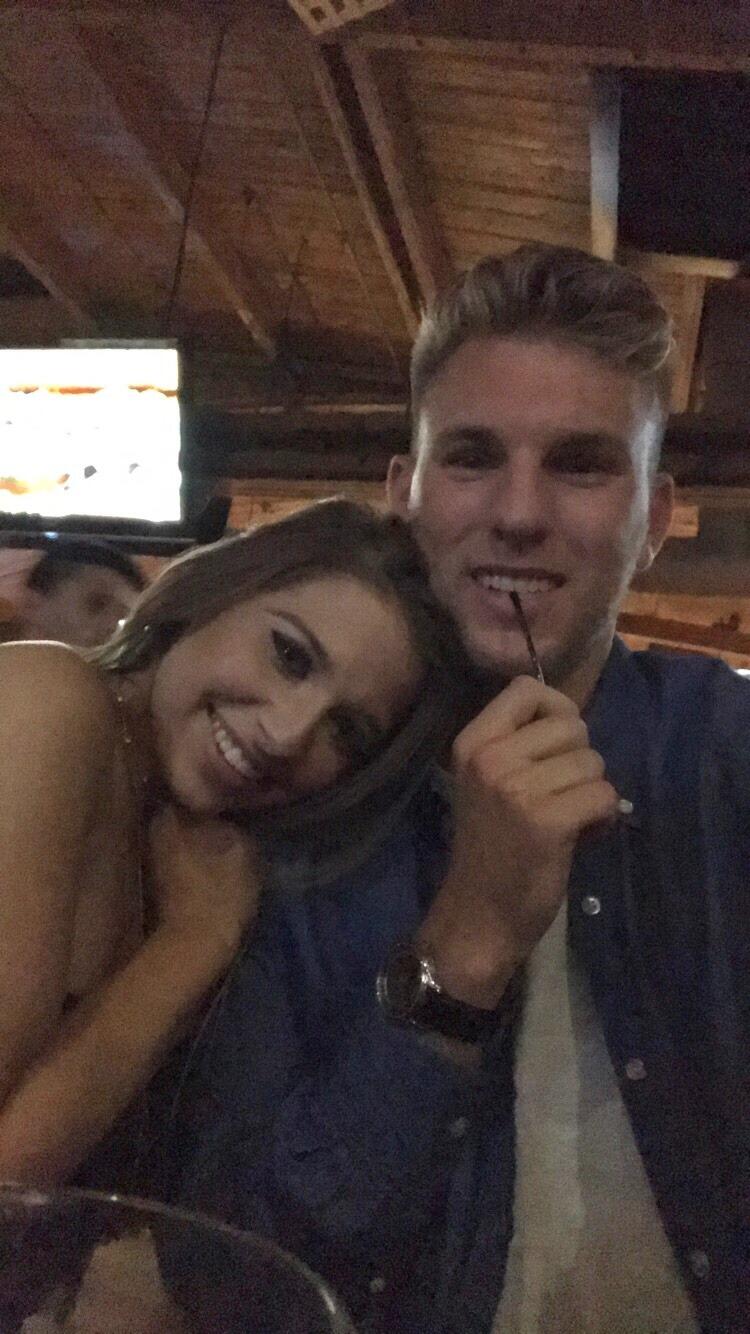 Alex and Madison met while Madison was a junior at Oakland University and Alex was a recent graduate. They officially started dating the day after Madison's 21st birthday.