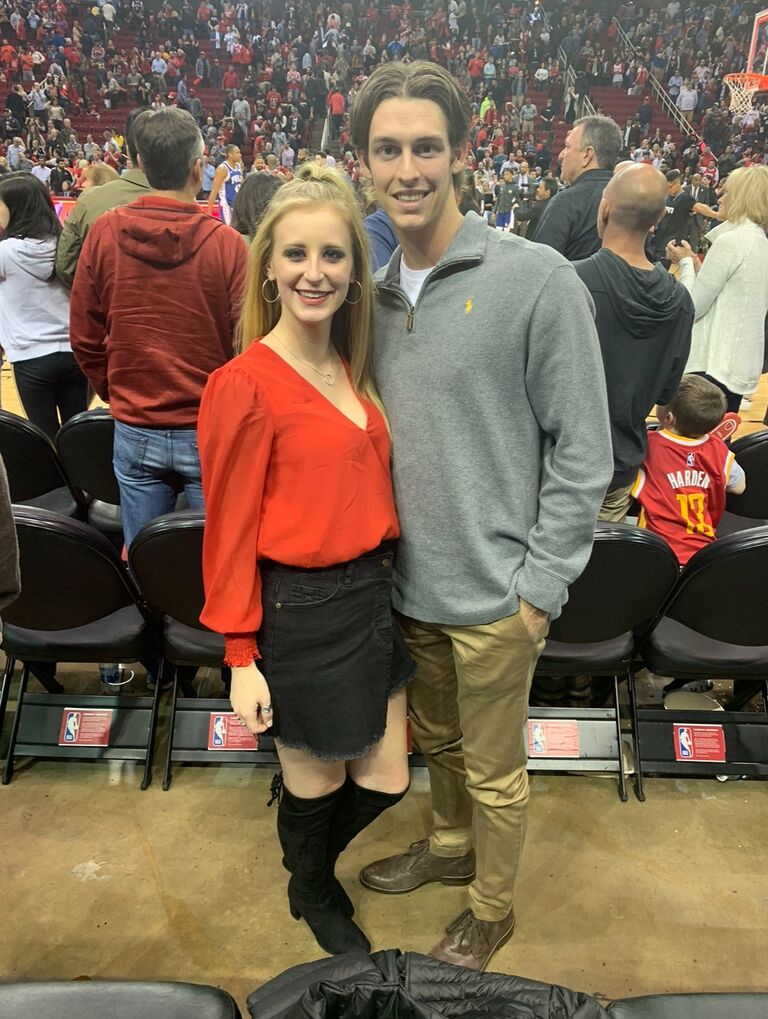 Mark and Brigitte Attended a Houston Rockets Game 
