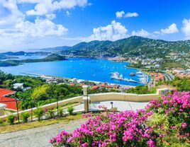 Panoramic view of St.Thomas, US Virgin Islands