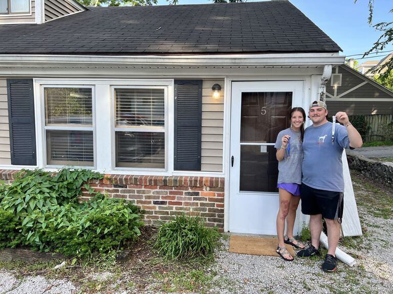 Our first home together as we finish our last year of college!