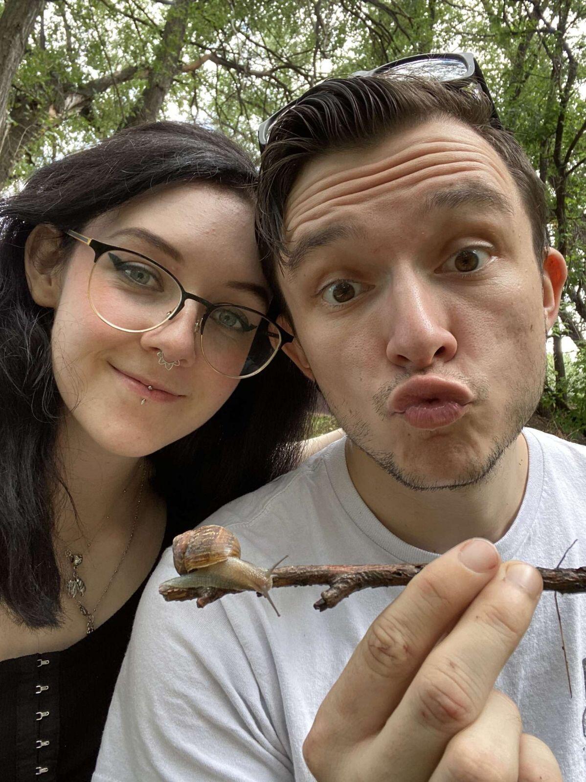 We found snails during a trip to prescott. A cute older couple stopped to appreciate the snails with us which made it 100 times better. 