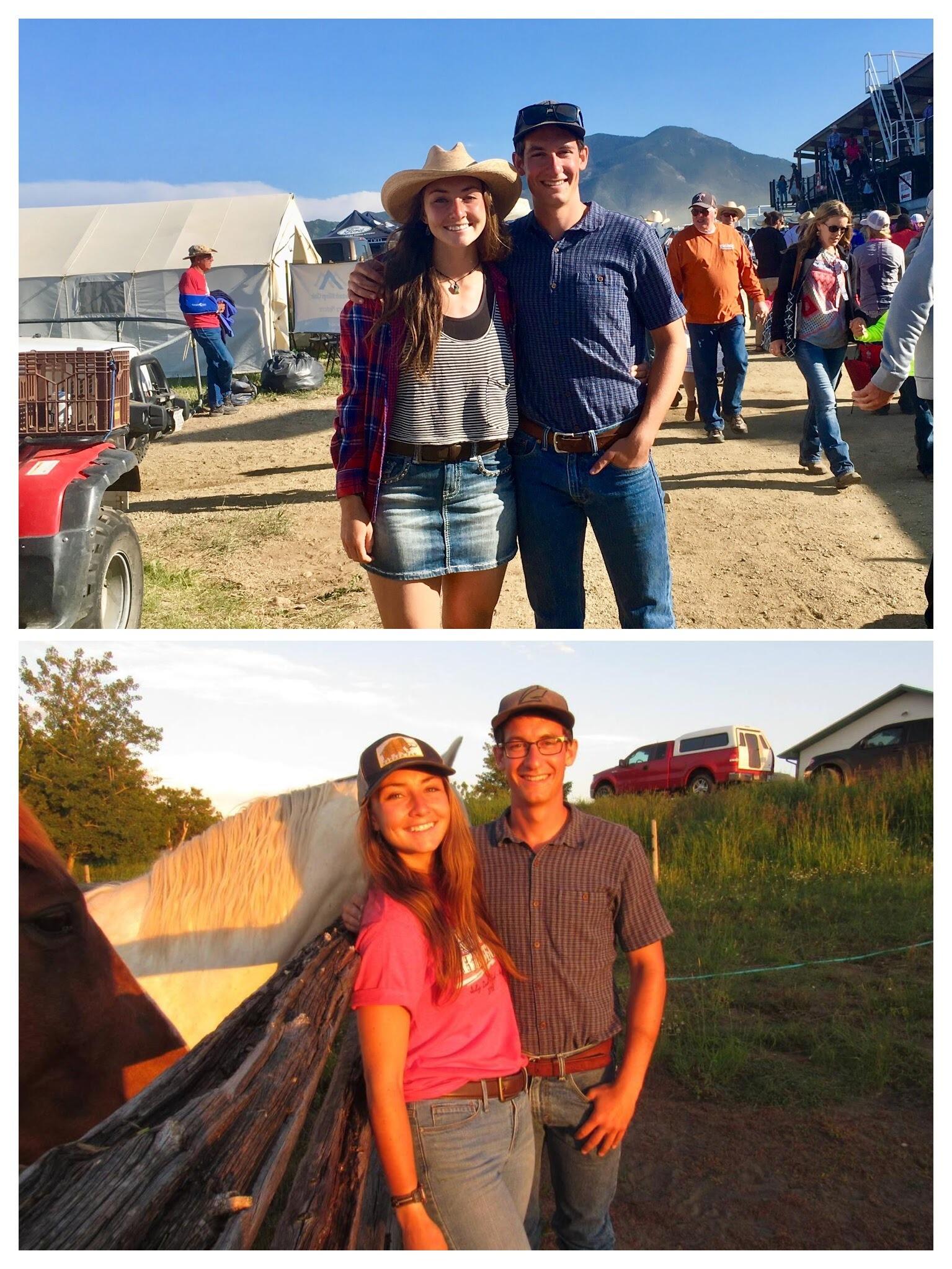 Enjoying the fourth July in Red Lodge, MT with Sam's family. This was Hannah's first (and only since) rodeo! Yeehaw