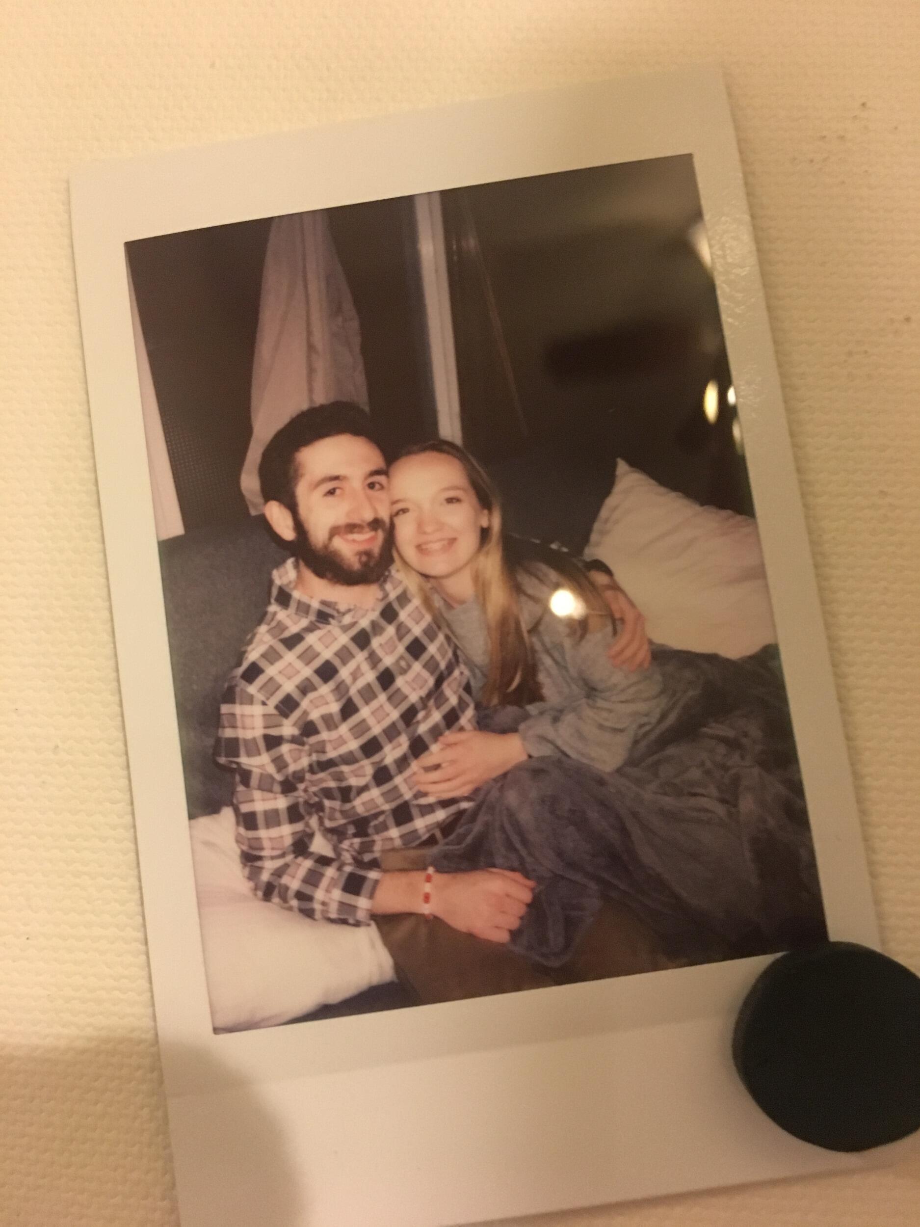 Chris visiting Hannah's Chicago apartment while she was in her junior year of college.
