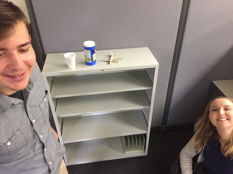 It all started in college, when Steven was helping start a Hacker's group at The University of Akron. This is the first picture ever of Steven and Julie (taken by Kyle Trusler!) , when they went to a local business as friends to pitch them on supporting the group. 