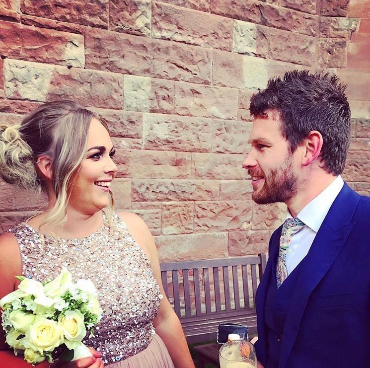 The look of love... at yet another wedding and not the bride and groom!