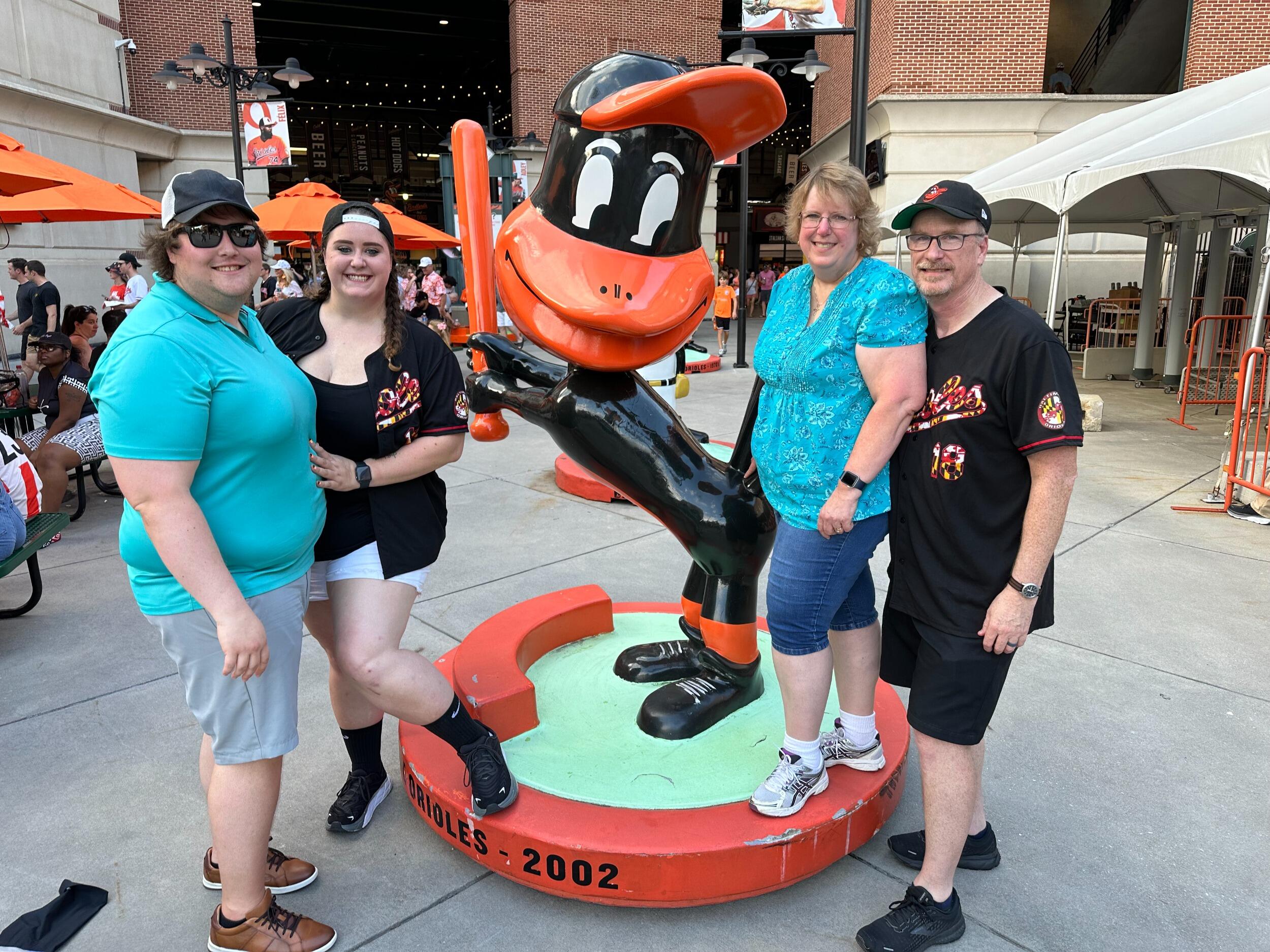 Brett went to his first Orioles baseball game with Sarah and her parents. The Orioles (Sarah's Favorite Team) faced off against the Marlins (Brett's Favorite Team). The Orioles stole the win away.