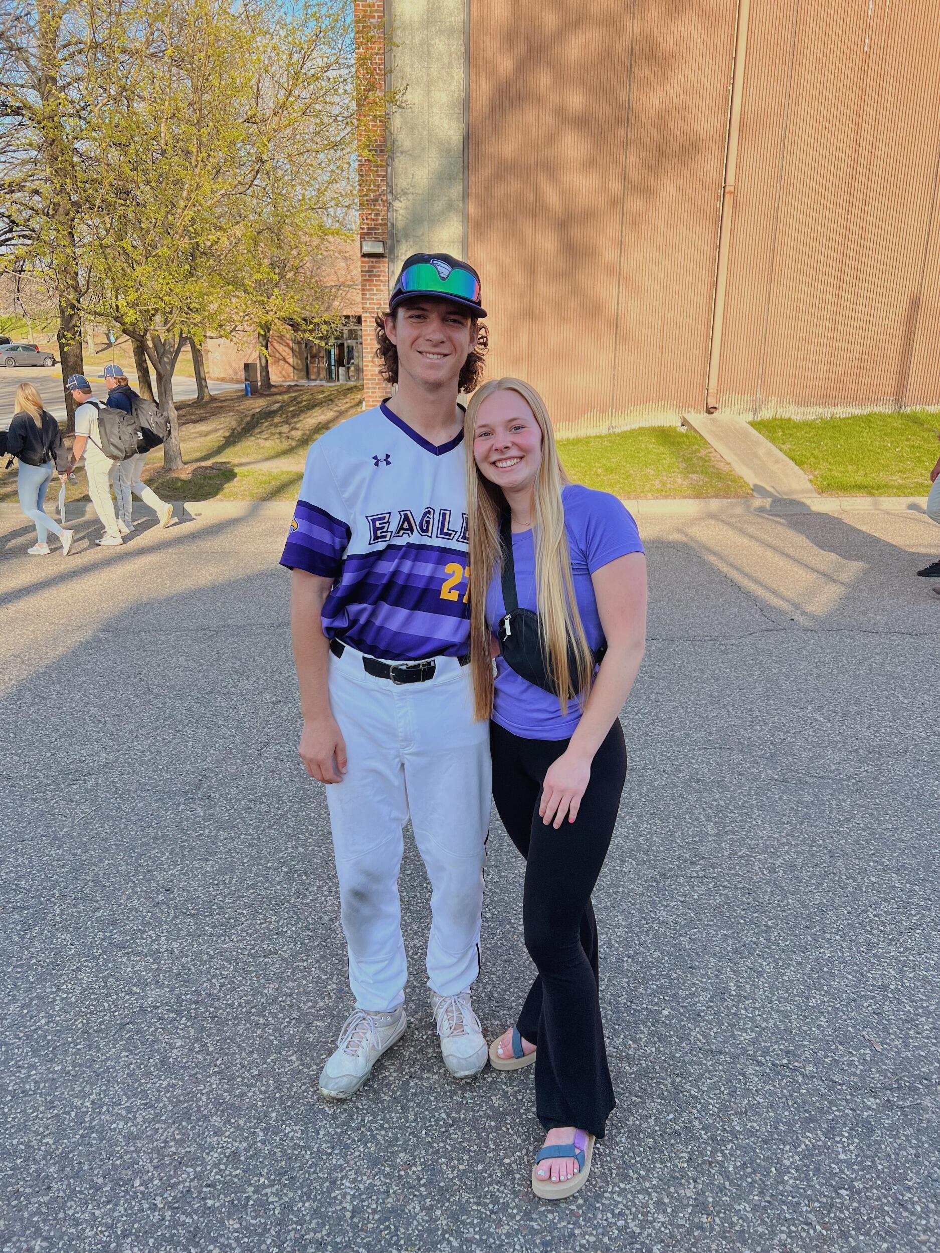 Our first photo together shortly before dating- May 8th, 2023