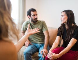 Couple in a counselling session