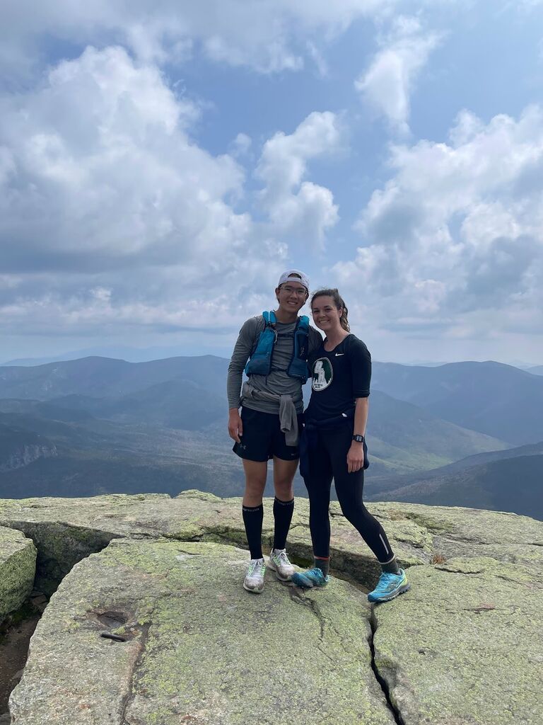 Bethany: Caleb and I traveled to Maine for my brother's wedding and decided we wanted to try a crazy challenge: The Pemi Loop. 
According to the Backpacker magazine, this is considered the 2nd hardest day hike in America, and we wanted to give it a try. 
You can really see each other "for better or for worse" over 30 miles of grueling elevation change, knee-deep snow, and temperature changes.
After a long 13 hours and 20 minutes, we completed the loop and celebrated with Applebees, which didn't even taste very good because we were so tired.
