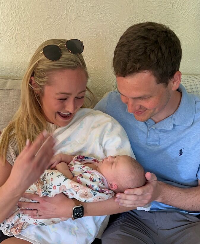 Nick and Delaney's reaction to meeting their Goddaughter, Halle, for the very first time!