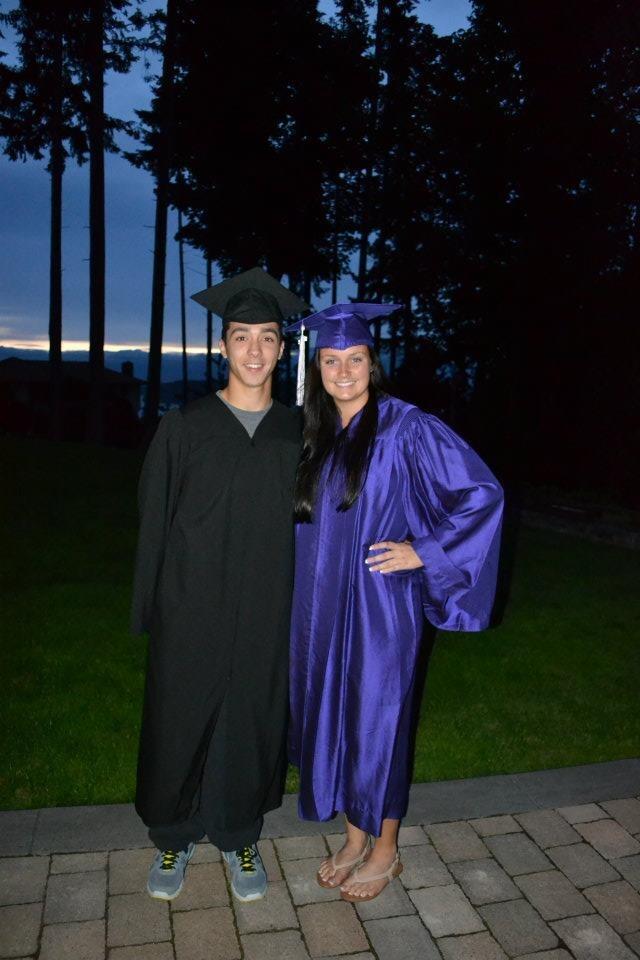 Marcus graduated from Archbishop Murphy High School and Megan graduated from Kamiak High School