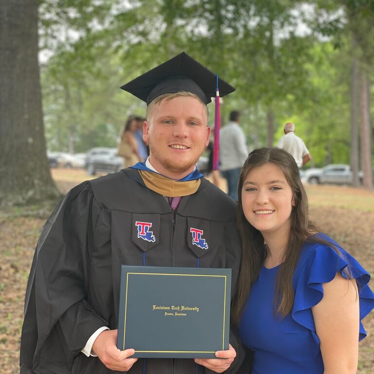 Daniel graduated with his MBA.