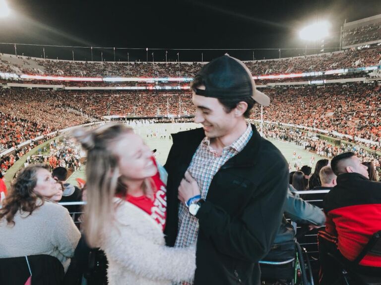 Visiting Max in Athens. Go Dawgs!