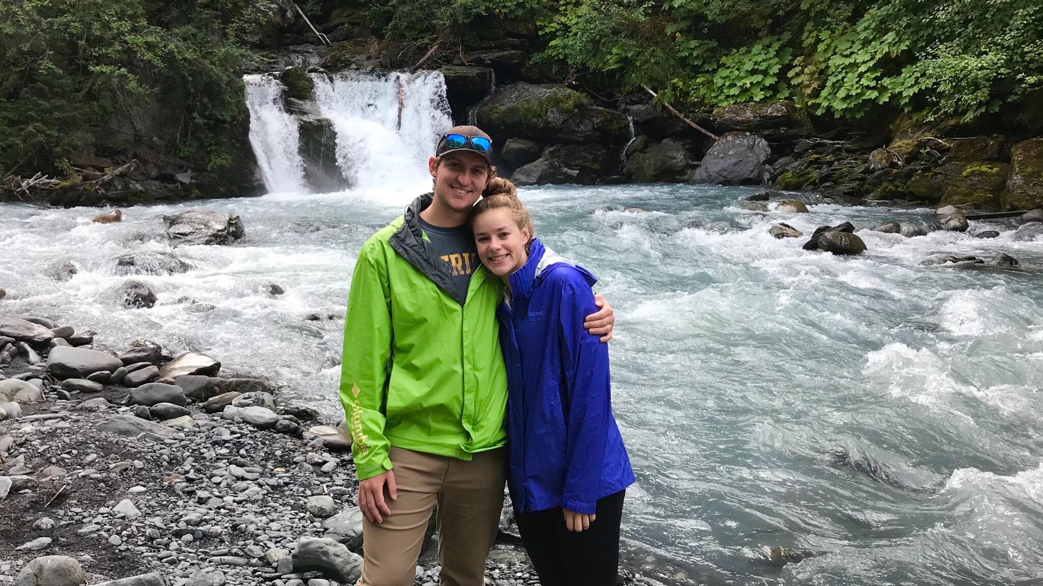 Kyle's first trip to Alaska with Kiana. This photo was snapped near Girdwood, Alaska.