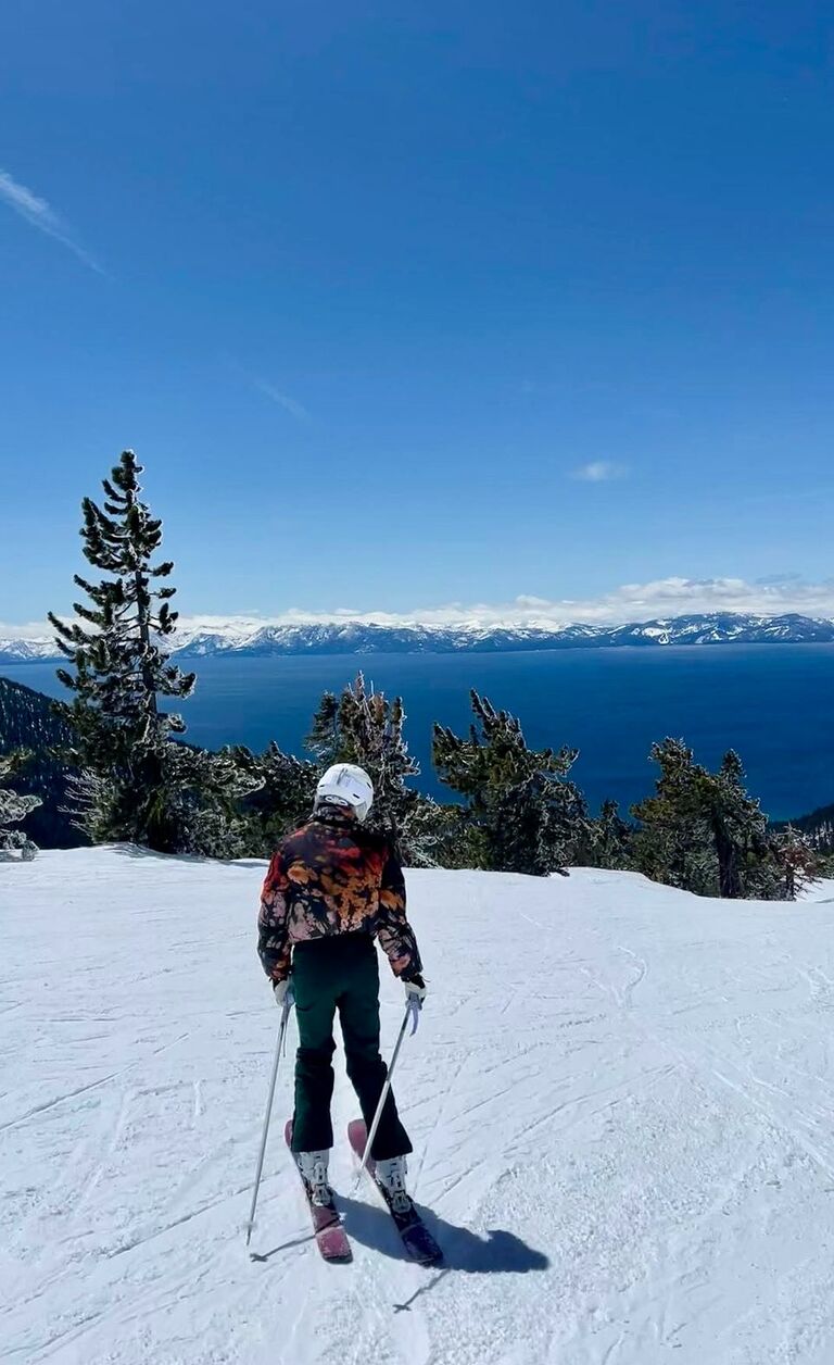 ...and Sav learns to ski. And John is patient.
